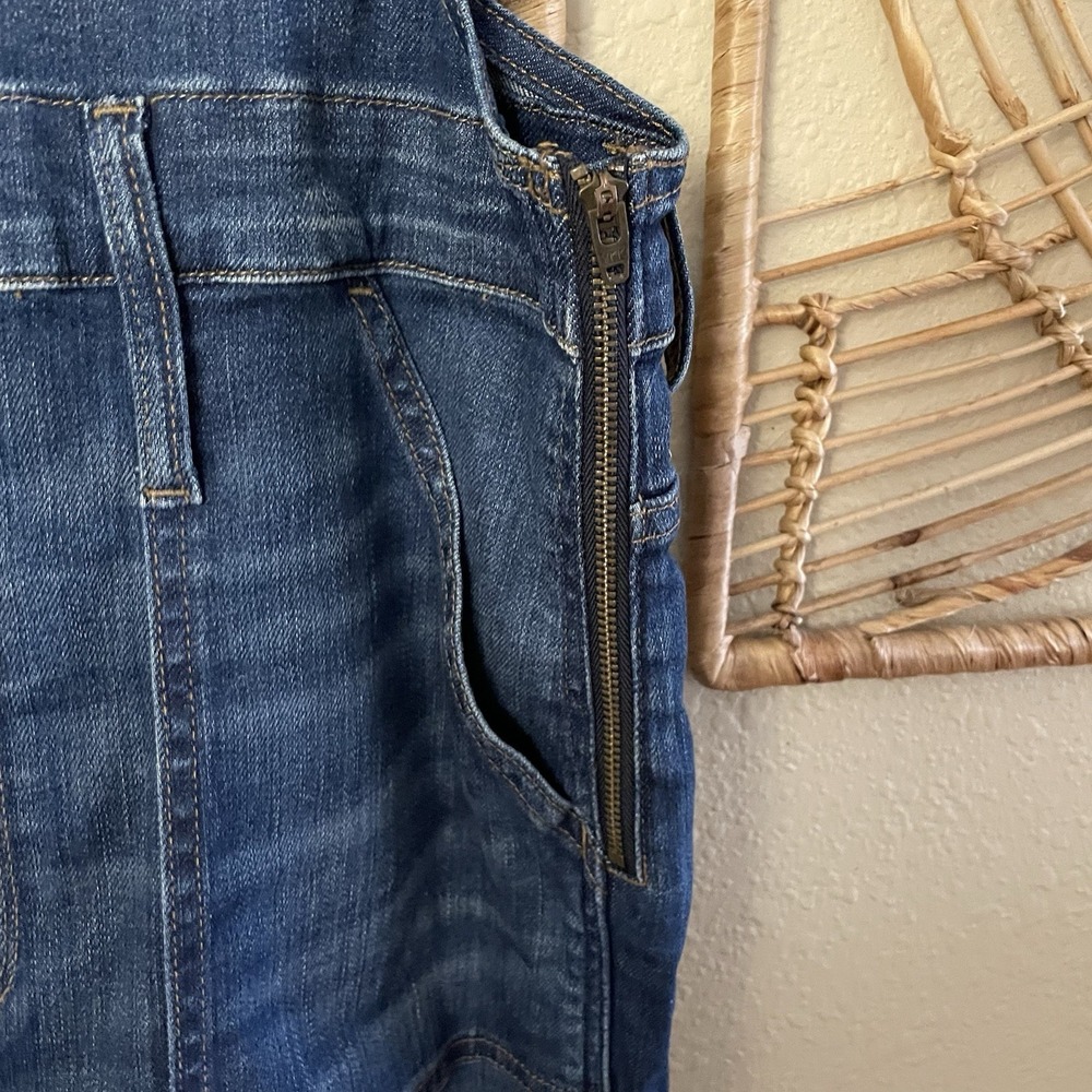 Madewell Bib Denim Overalls  Faded Rancher Y2K Utilitarian 90s Sz L‎ B24 - Picture 4 of 5